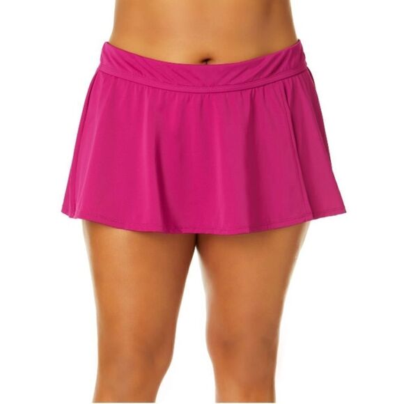 Swim Top & Mid Rise Split Skirt Bikini Bottom Swimsuit Bathing Suit Size 3X - Picture 12 of 16